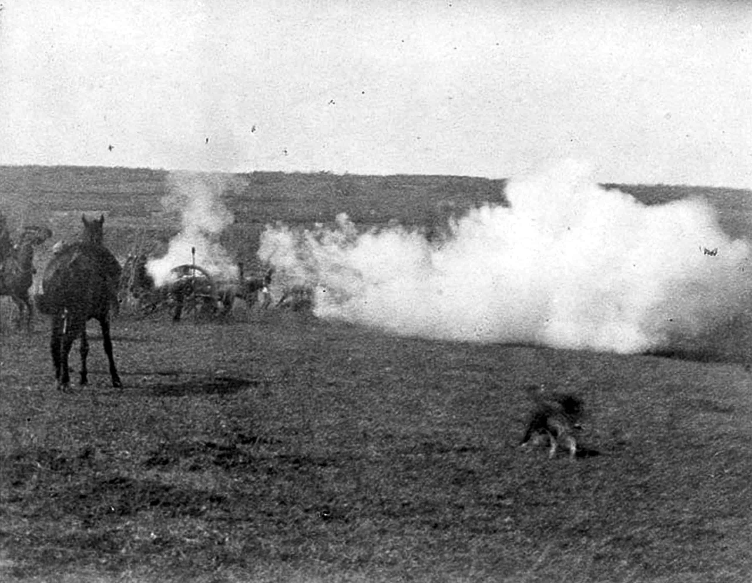 1871._Shelling-Batoche-last-shot-before-the-attack-on-the-guns_-taken-by-CAPT-JAMES-PETERS-RCA-1885-scaled
