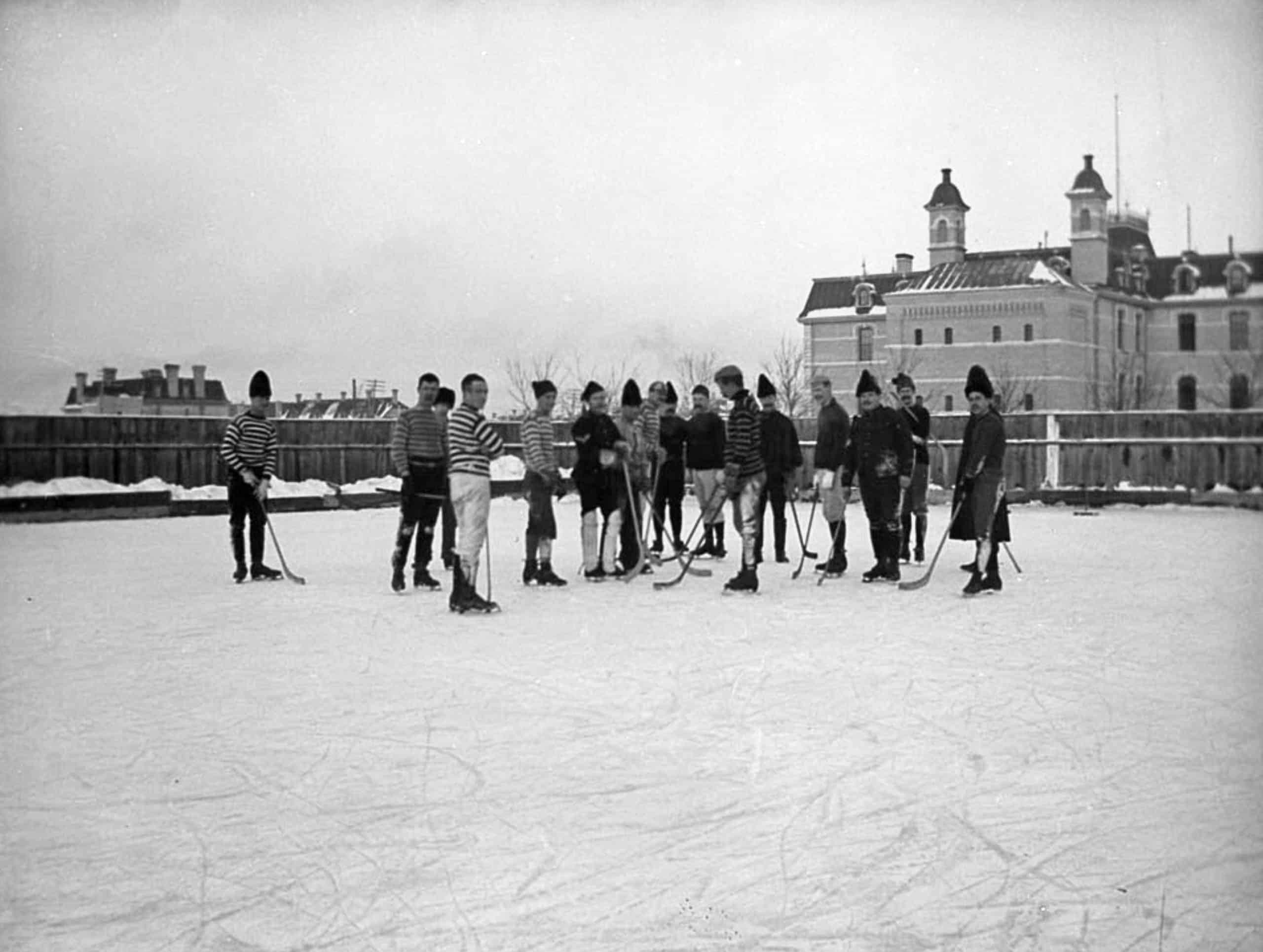 Playing-Hockey-Winnipeg-Military-School-1891-Library-and-Archives-Canada-scaled