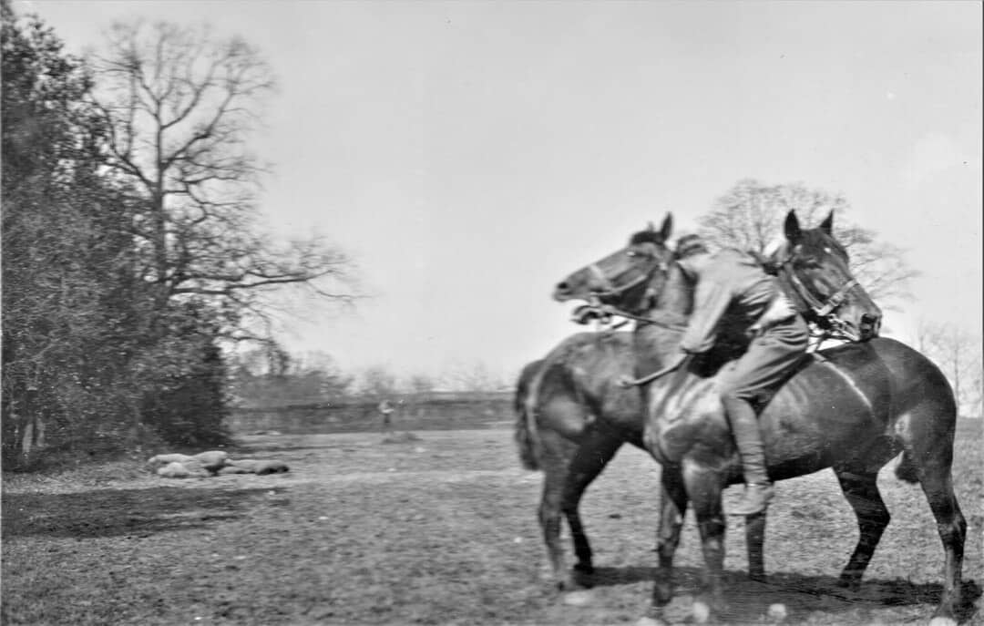6.-1915-April-Wrestling-on-Horseback